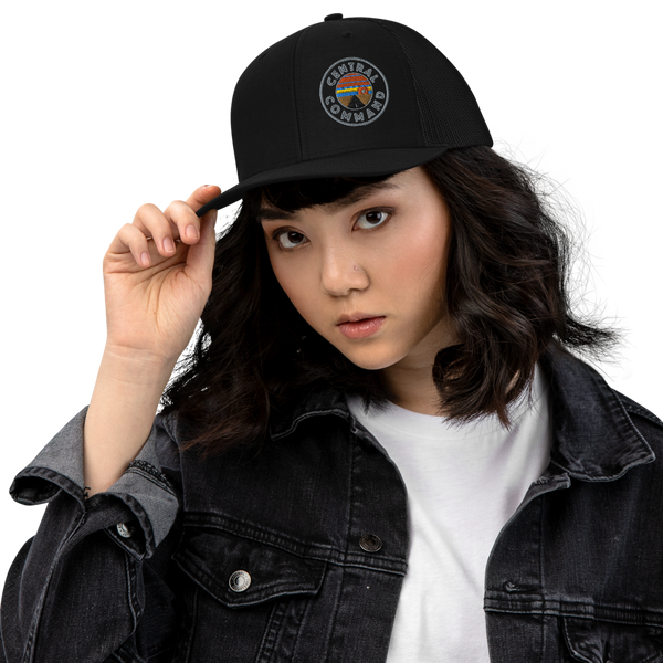Black Central Trucker Hat