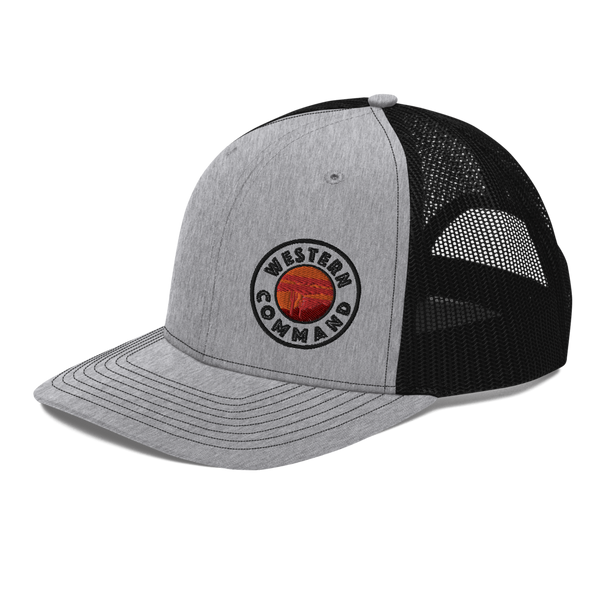 Gray Western Trucker Hat