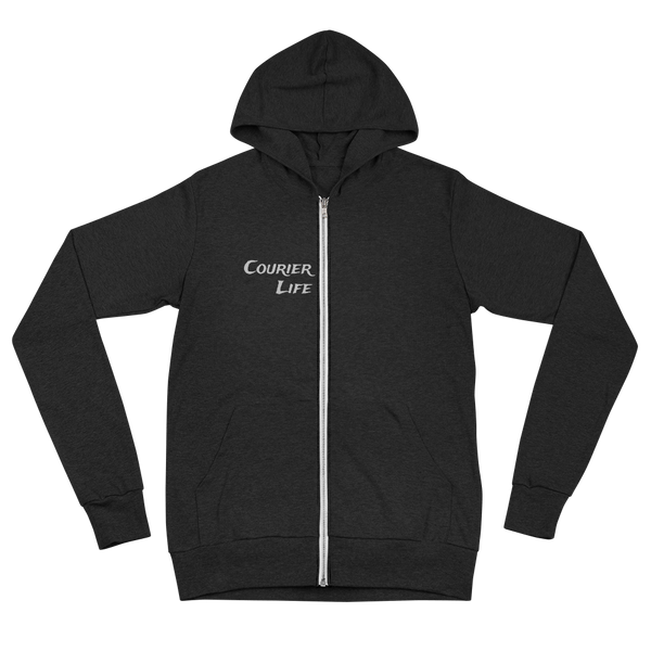 Black Eastern Unisex Lightweight zip hoodie