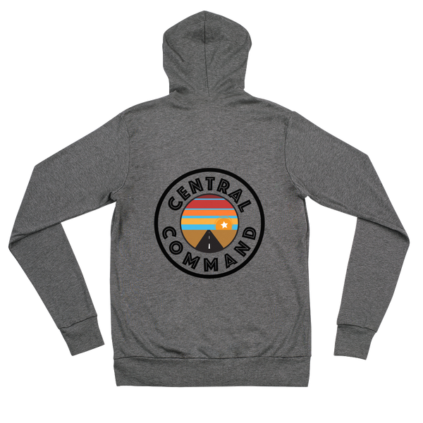 Central lightweight Unisex zip hoodie