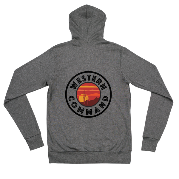 Western lightweight Unisex zip hoodie