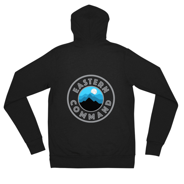 Black Eastern Unisex Lightweight zip hoodie