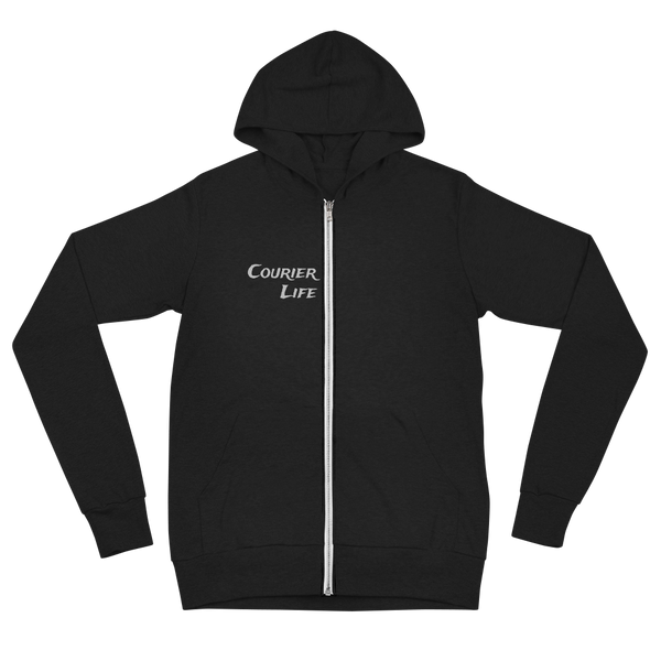 Black Eastern Unisex Lightweight zip hoodie
