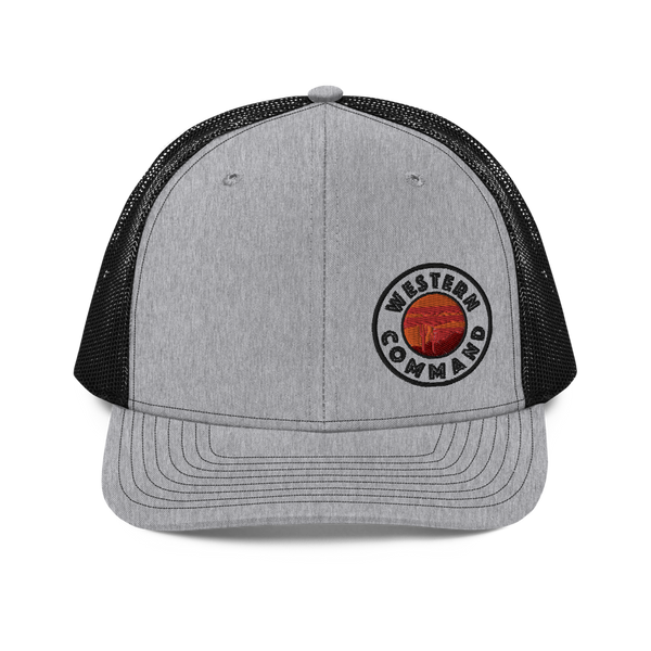 Gray Western Trucker Hat